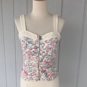 I ❤️ Ronson floral bustier